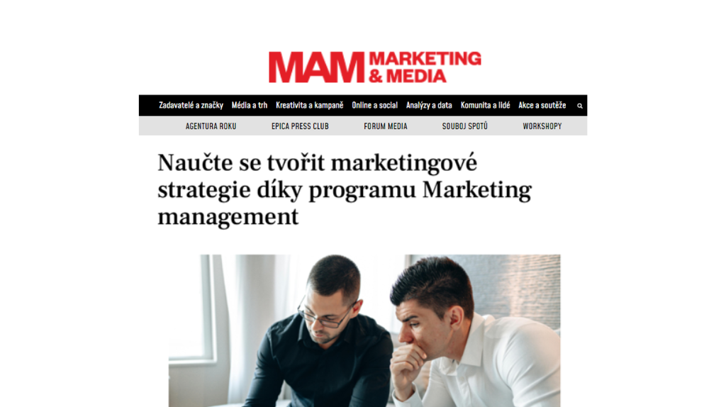 Naucte se tvorit marketingove strategie diky programu Marketing management | Naučte sa tvoriť marketingové stratégie