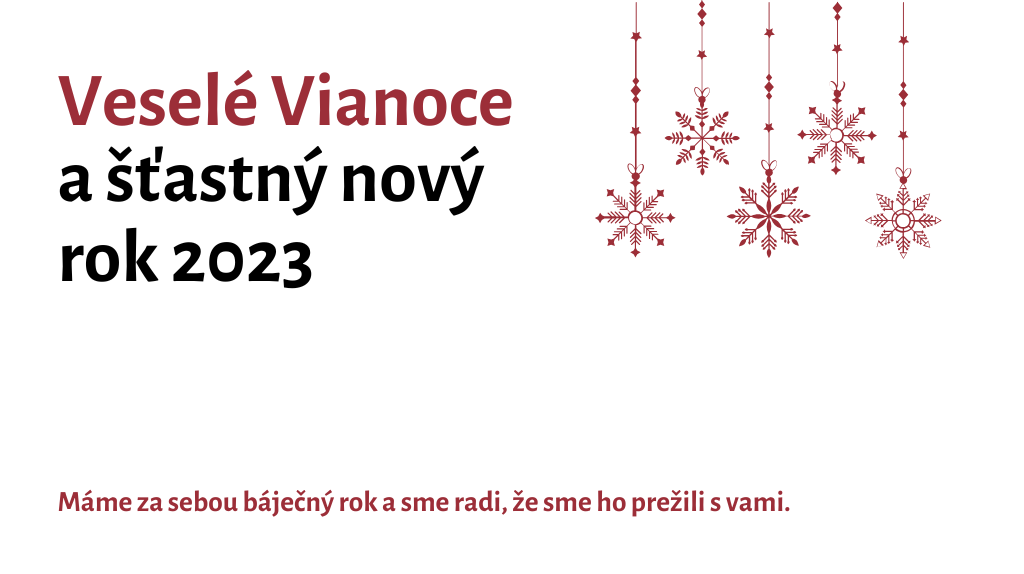 Vesele Vianoce 2022 | Ďakujeme za spoluprácu v uplynulom roku